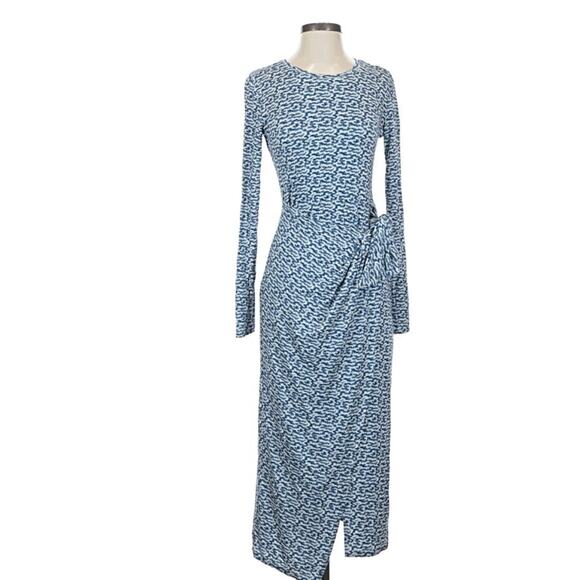 Isabel Etoile Marant Lisy Draped Printed Stretch-Crepe Midi Dress - Picture 2 of 6